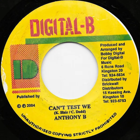 Anthony B – Can't Test We