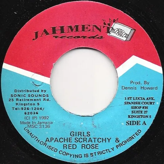 Apache Scratchy, Anthony Red Rose – Girls
