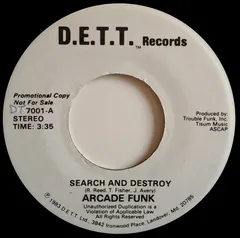 Arcade Funk* – Search And Destroy (Vinyl, 7")