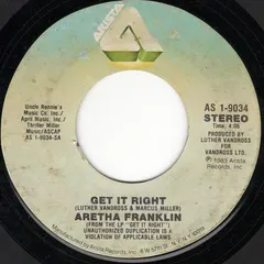 Aretha Franklin Arista – Get It Right (Vinyl, 7")