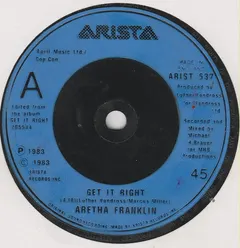 Aretha Franklin – Get It Right (Vinyl, 7")