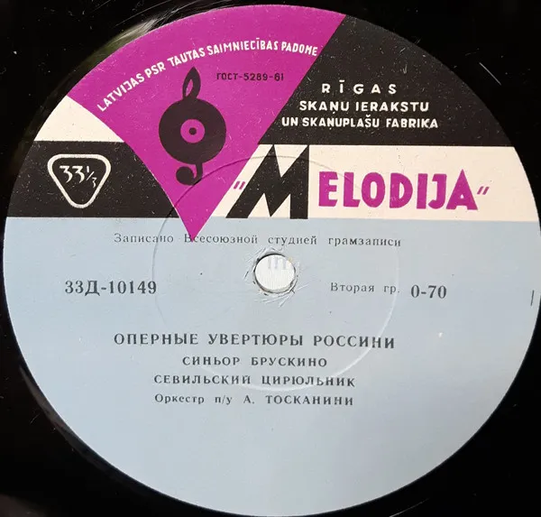 Arturo Toscanini – Оперные Увертюры Россини