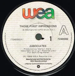 Associates* – Those First Impressions (Vinyl, 7")