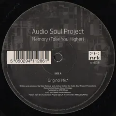 Audio Soul Project – Memory (Take You Higher) (Vinyl, 12")