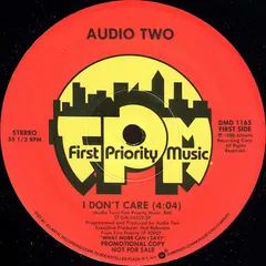 Audio Two – I Don't Care (Vinyl, 12")