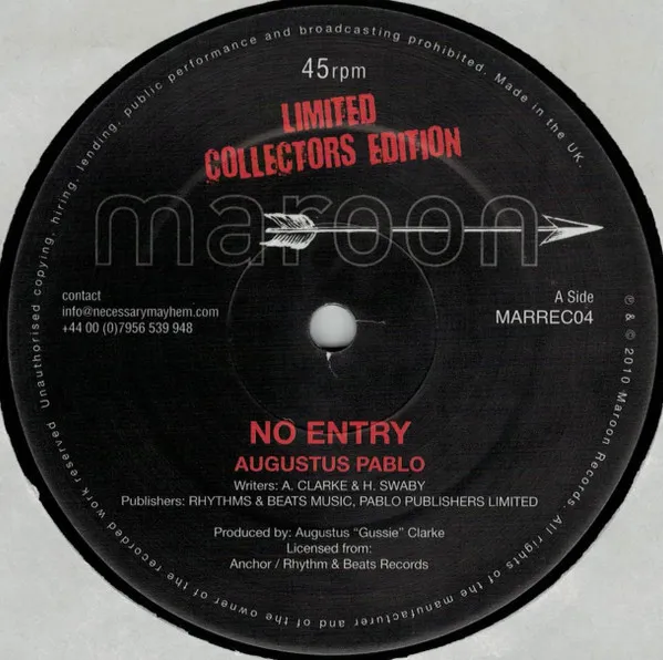 Augustus Pablo – No Entry