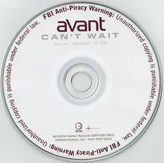 Avant (2) – Can't Wait (CD, Single)