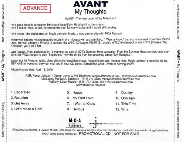 Avant (2) – My Thoughts