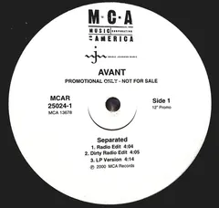 Avant (2) – Separated (Vinyl, 12")