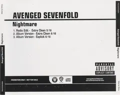 Avenged Sevenfold – Nightmare (CD, Single)