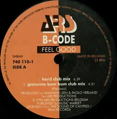 B-Code – Feel Good (Vinyl, 12")