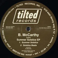 B. McCarthy – Summer Solstice EP (Vinyl, 12")