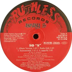 Baby S – So "S" (Vinyl, 12")