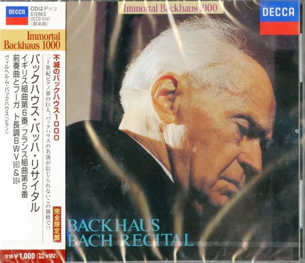 Backhaus* – Bach Recital
