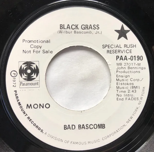 Bad Bascomb – Black Grass
