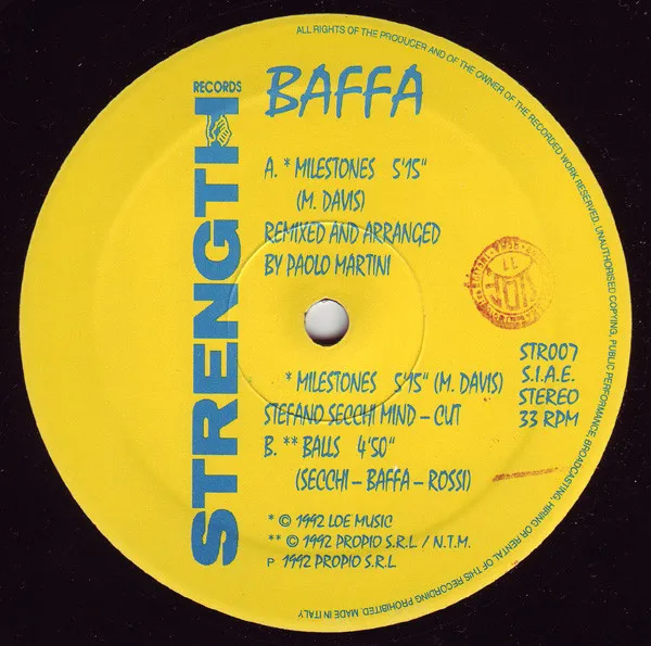 Baffa* – Milestones