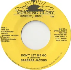Barbara Jacobs – Don't Let Me Go (Vinyl, 7")