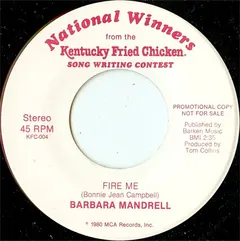 Barbara Mandrell – Fire Me / Movin' On (Vinyl, 7")