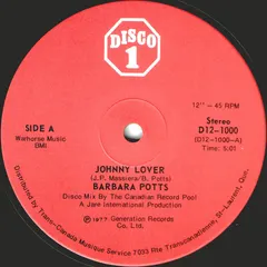 Barbara Potts – Johnny Lover (Vinyl, 12")