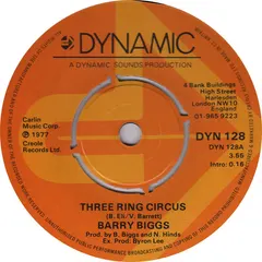 Barry Biggs – Three Ring Circus (Vinyl, 7")