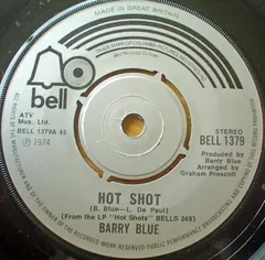 Barry Blue – Hot Shot (Vinyl, 7")