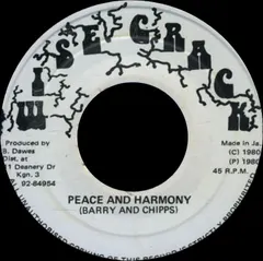 Barry & Chipps – Peace And Harmony (Vinyl, 7")