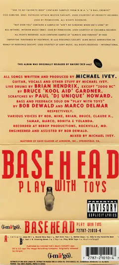 Basehead – Play With Toys (Cassette, Album)