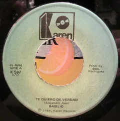 Basilio (2) – Te Quiero De Verdad (Vinyl, 7")