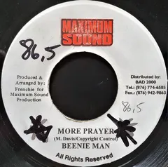Beenie Man – More Prayer (Vinyl, 7")