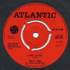 Ben E. King Atlantic – Seven Letters (Vinyl, 7")