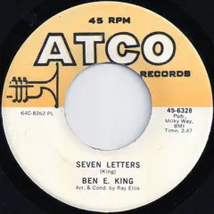 Ben E. King ATCO Records – Seven Letters (Vinyl, 7")