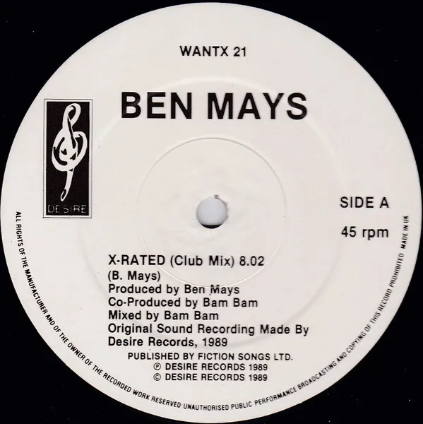 Ben Mays – X-Rated