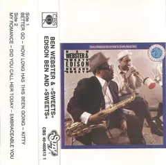 Ben Webster & "Sweets" Edison* – Ben And "Sweets" (Cassette, Album)