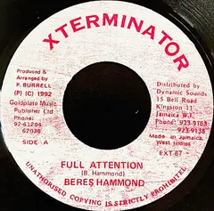 Beres Hammond Xterminator – Full Attention (Vinyl, 7")