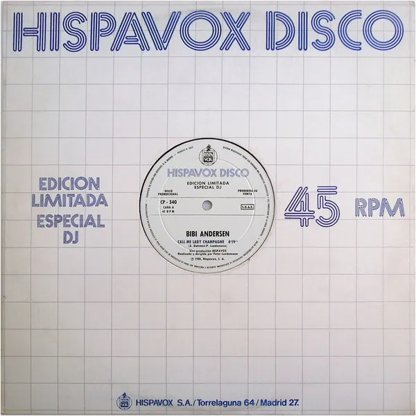 Bibi Andersen / Amina (5) – Hispavox Disco 3