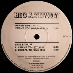 Big Activity – I Want You (Vinyl, 12")