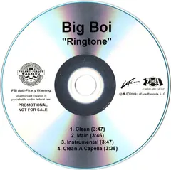 Big Boi – Ringtone (CDr, Single)