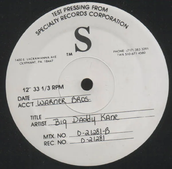 Big Daddy Kane – Smooth Operator / Warm It Up Kane