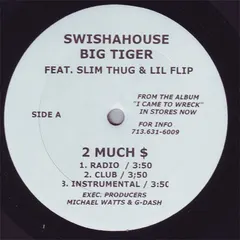 Big Tiger – 2 Much $ / Do Tha Fool (Vinyl, 12")