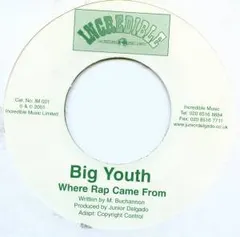 Big Youth – Where Rap Came From (Vinyl, 7")