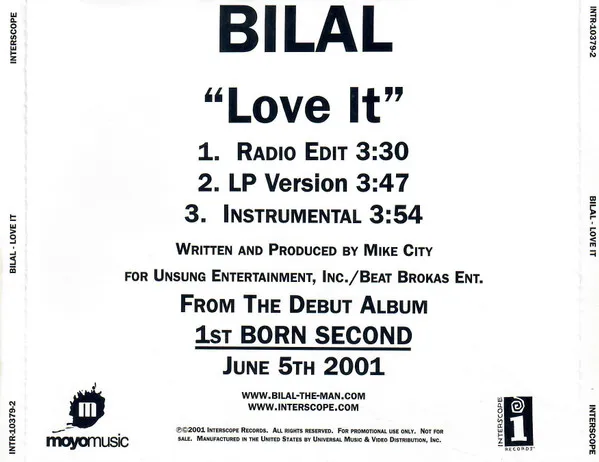 Bilal – Love It