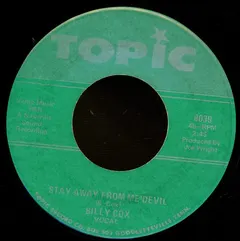 Billy Cox (5) – Stay Away From Me Devil (Vinyl, 7")
