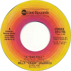 Billy "Crash" Craddock* – A Tear Fell (Vinyl, 7")