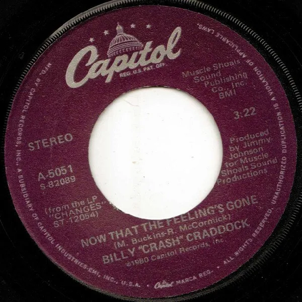 Billy 'Crash' Craddock – Now That The Feeling's Gone
