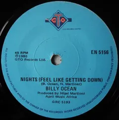Billy Ocean – Nights (Feel Like Getting Down) (Vinyl, 7")