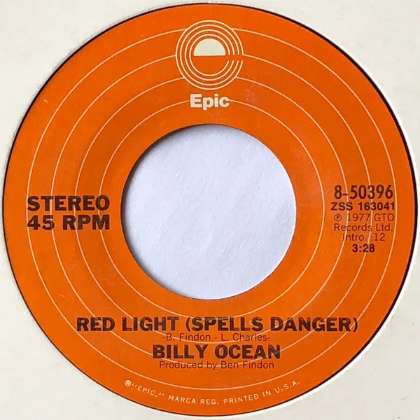Billy Ocean – Red Light (Spells Danger)