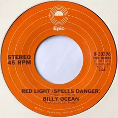 Billy Ocean Epic – Red Light (Spells Danger) (Vinyl, 7")
