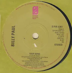 Billy Paul – Your Song (Vinyl, 7")