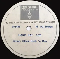 Black Rock 'N Ron* – Hard Rap (Acetate, 12")