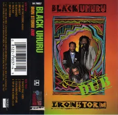 Black Uhuru – Iron Storm Dub (Cassette, Album)